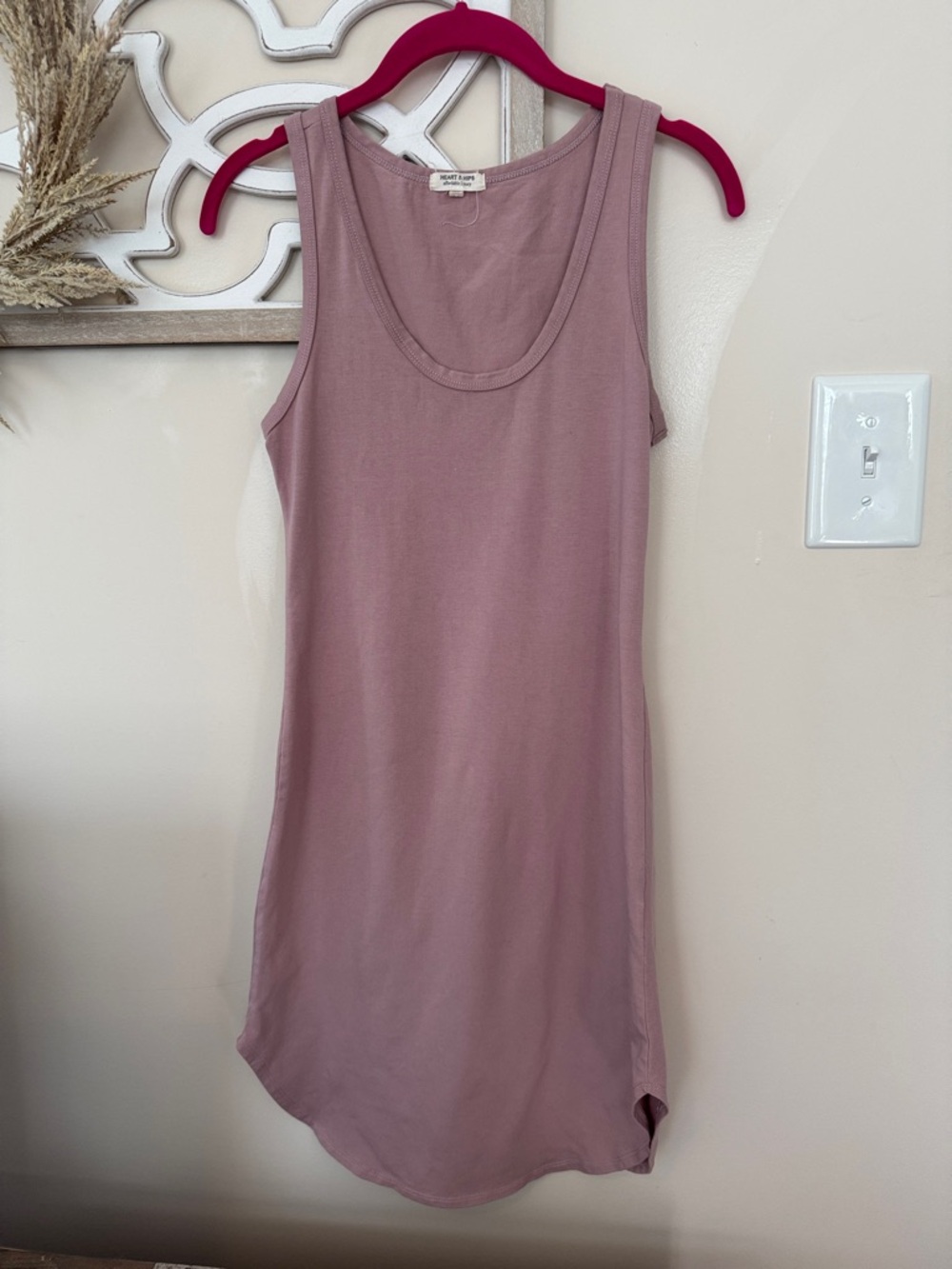 Rose Pink Tank Dress